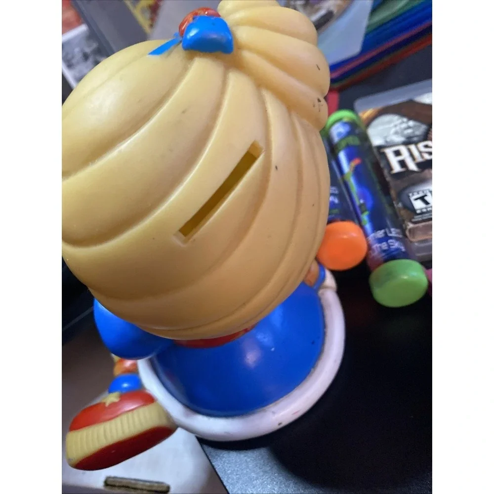Vintage 1983 Rainbow Brite Hallmark Plastic Piggy Bank Kat's Meow Coin Bank C1